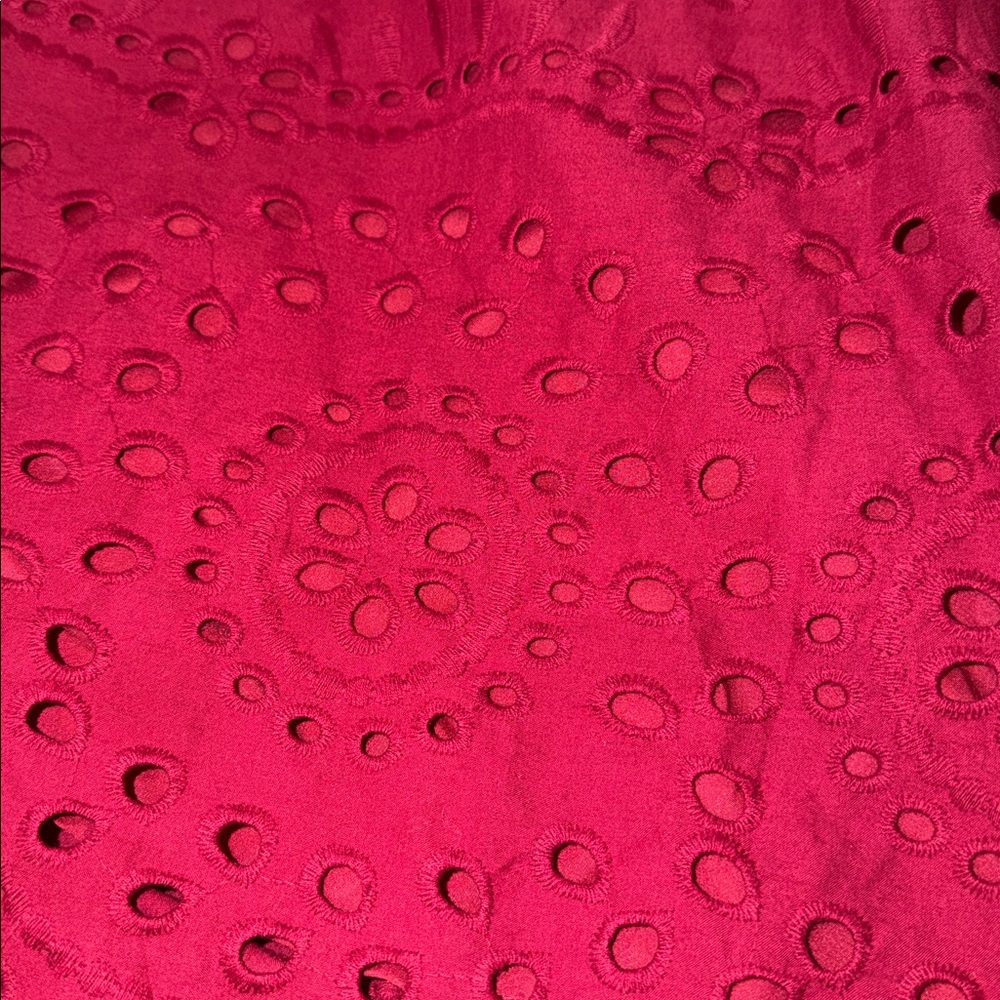 Sleeveless Crewneck A-Line Boho Lace Eyelet Cotton Tank Maxi Dress with Pockets - Picture 2 of 4